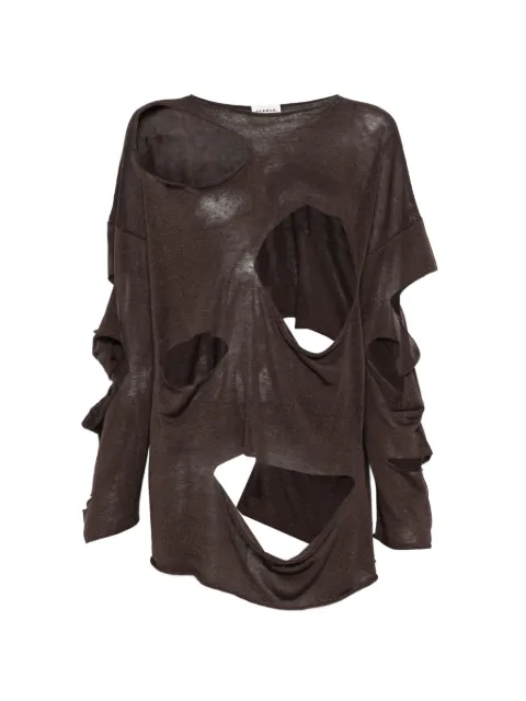 P.A.R.O.S.H. Babygirl cut-out sweater Brown BABYGIRLD540979
