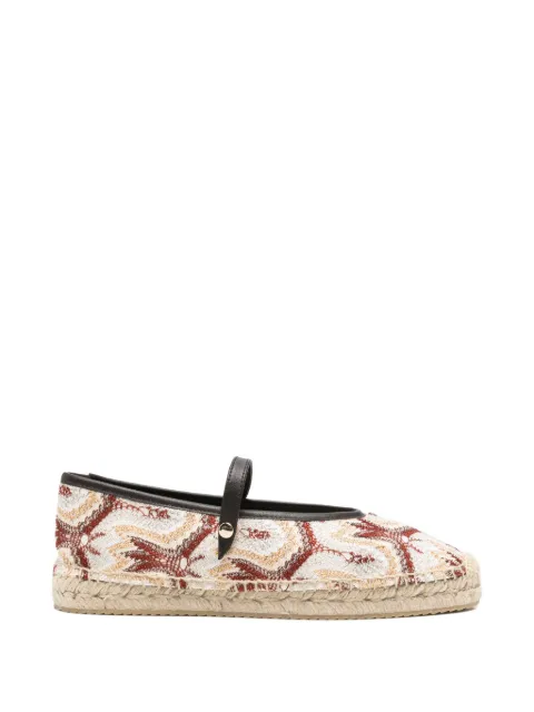 Missoni patterned strappy espadrilles Neutrals MWB012