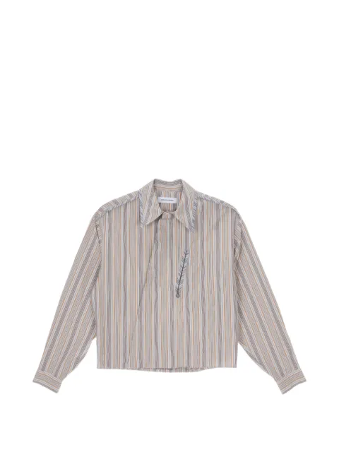 Kiko Kostadinov Murad striped shirt Neutrals KKAW25SH05