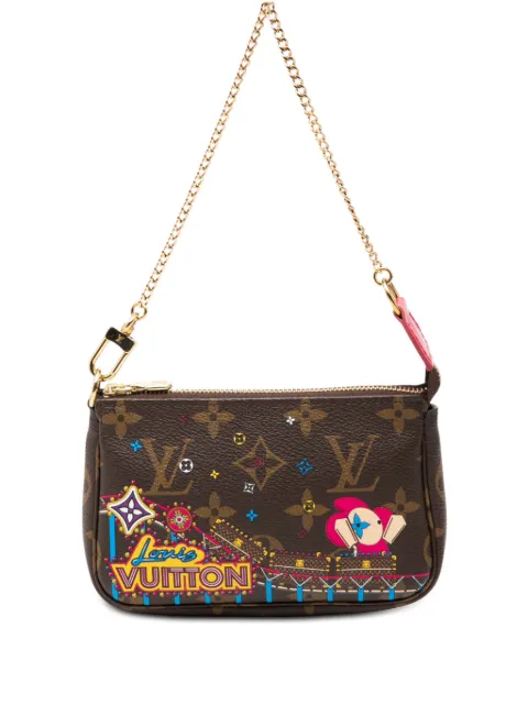 Louis Vuitton Pre-Owned 2020 Monogram Vivienne Christmas Roller Coaster Mini Pochette Accessoires handbag Brown I45HYQ01C8NMQTZA