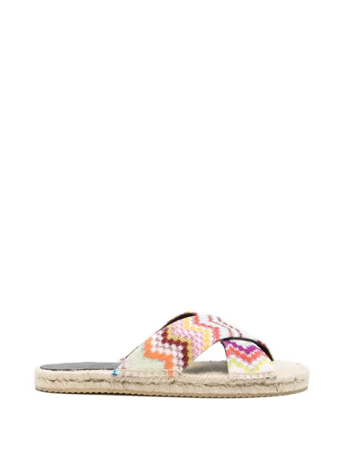 Missoni criss-cross espadrilles White MWB005029