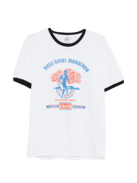 Wild Donkey print crew-neck T-shirt White WDCOTS03PASADENA