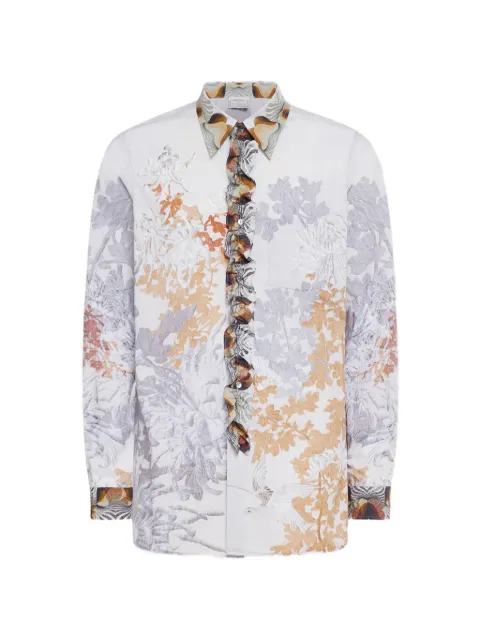 Pierre-Louis Mascia Diomede ruffled floral-print shirt White DIOMEDESCML12813CO518210101