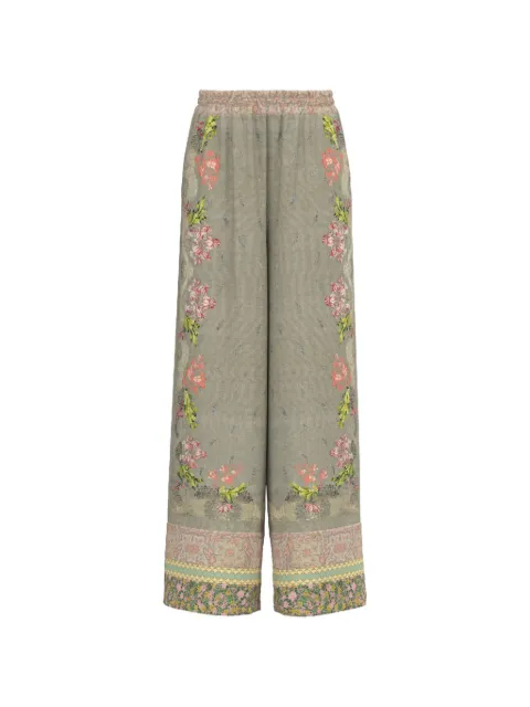 Pierre-Louis Mascia floral paisley palazzo pants Green ALOESPT12450SE518573101