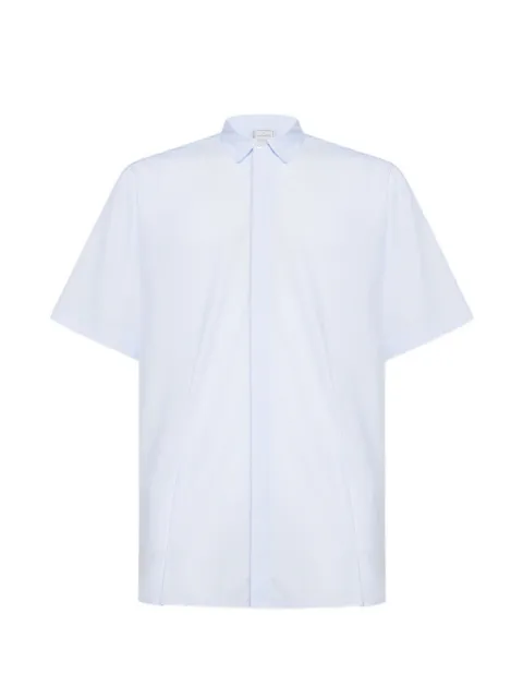 Pierre-Louis Mascia point collar geometric shirt Blue ALOQHICMC12797CO518188101