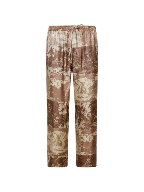 Pierre-Louis Mascia elasticated-waistband trousers Neutrals ALOESPT10959SE518112104