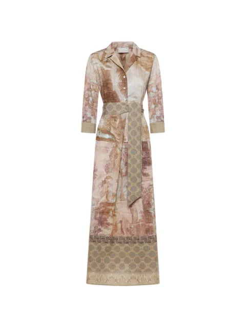 Pierre-Louis Mascia Diomede belted midi shirt dress Brown DIOMEDESAB11899CO518072101