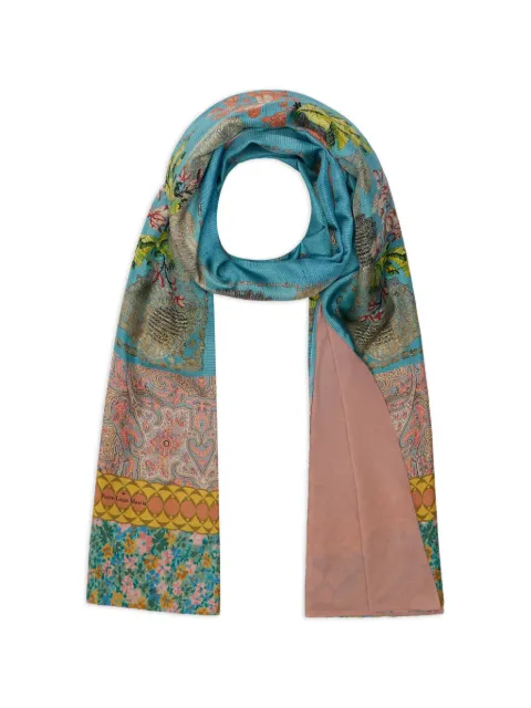 Pierre-Louis Mascia floral-print scarf Blue ALOESTA065X190DSE517572101