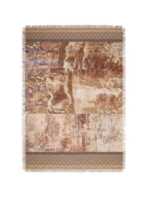 Pierre-Louis Mascia floral geometric scarf Neutrals ALOEUWSW135X195S4SE517299101
