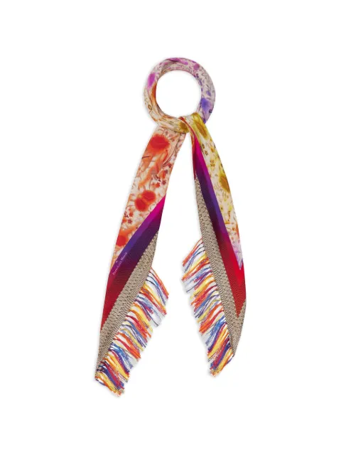 Pierre-Louis Mascia floral-print fringed-hem scarf Neutrals ALOEUWSW100X100RPFSE517554101