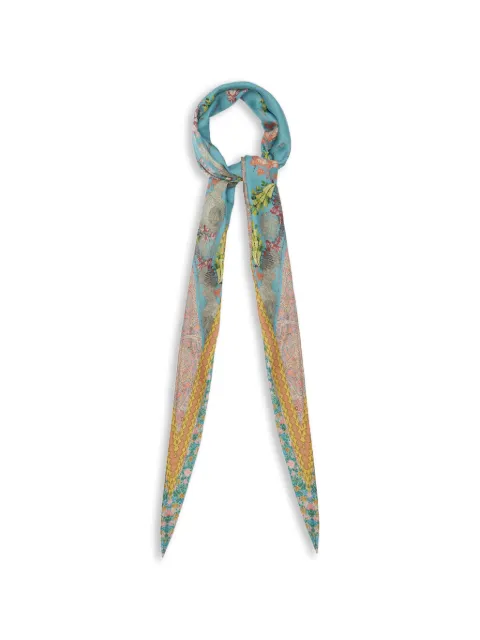 Pierre-Louis Mascia floral-print silk scarf Blue ALOEUWSW065X120LMFSE517551101