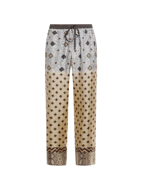 Pierre-Louis Mascia Aloe geometric trousers Neutrals ALOESPT10959SE517916101