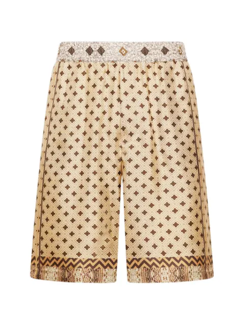 Pierre-Louis Mascia Aloe geometric jacquard shorts Neutrals ALOESPN11765SE518014101