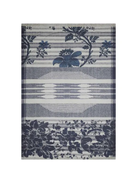 Pierre-Louis Mascia Hawnbci floral-print scarf Blue HAWNBCISW135X190PCO517303101
