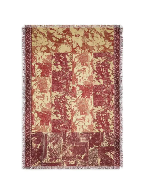Pierre-Louis Mascia Aloeuw patterned scarf Red ALOEUWSW135X195S4SE514452104