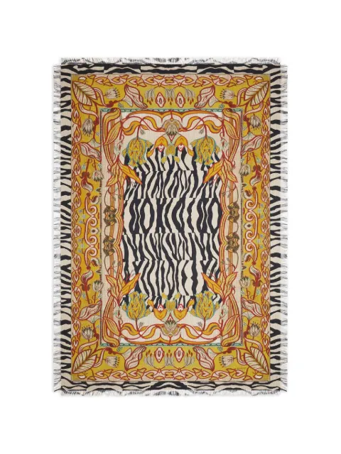 Pierre-Louis Mascia Aloeuw floral-print scarf Yellow ALOEUWSW135X195S4SE517295101