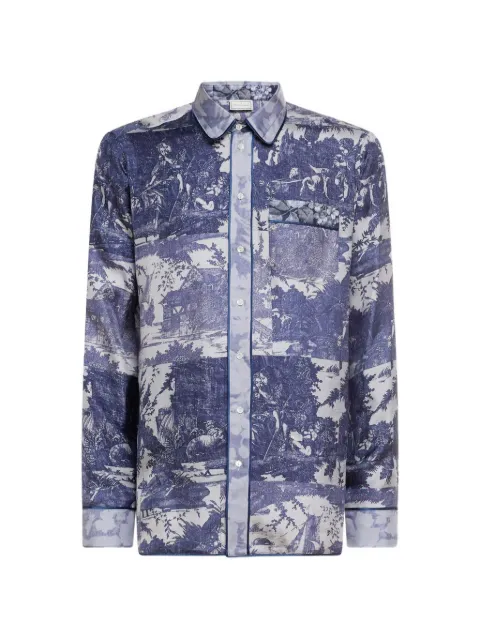 Pierre-Louis Mascia Aloe long-sleeve shirt Blue ALOE