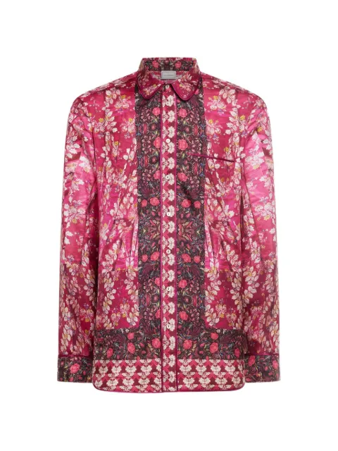 Pierre-Louis Mascia Aloe floral-print silk shirt Pink ALOE