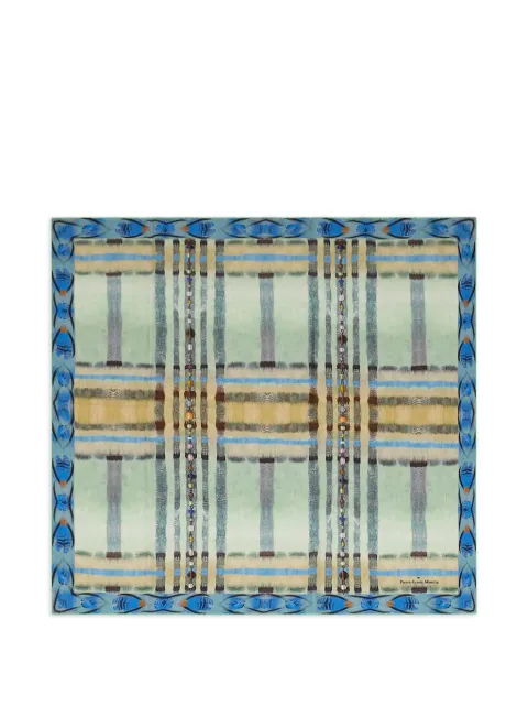 Pierre-Louis Mascia Aloeuw silk bandana scarf Blue ALOEUWSW067X067MSE517533101