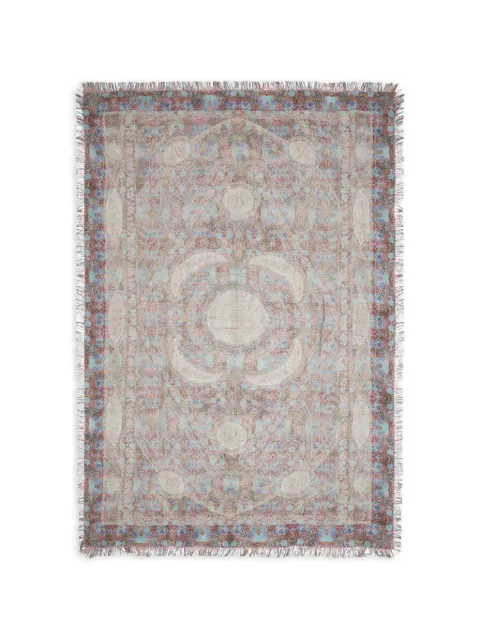 Pierre-Louis Mascia Aloeuw fringed silk scarf Neutrals ALOEUWSW135X195S4SE517302101