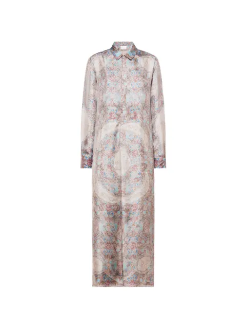Pierre-Louis Mascia Aloe floral-print maxi dress Blue ALOESAB12798SE518192101