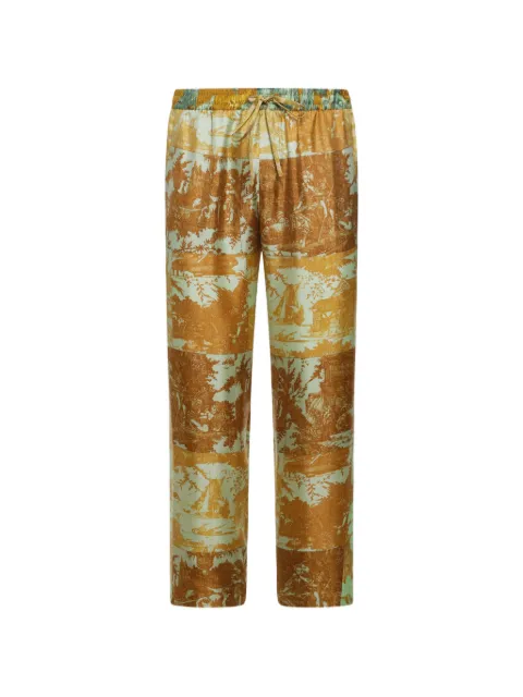 Pierre-Louis Mascia elasticated-waistband trousers Brown ALOESPT10959SE518112103