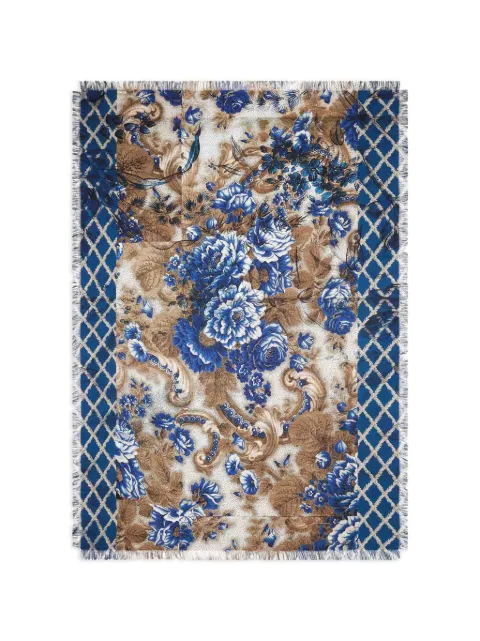 Pierre-Louis Mascia Aloeuw floral geometric shawl Neutrals ALOEUWSW135X195S4SE517301101