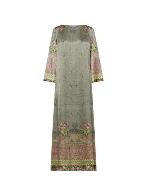 Pierre-Louis Mascia Mutka floral paisley maxi dress Green MUTKASAB12602SE518154101