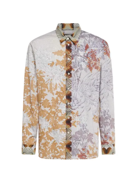 Pierre-Louis Mascia Diomede floral-print longsleeve shirt Grey DIOMEDESCML12451CO517879101