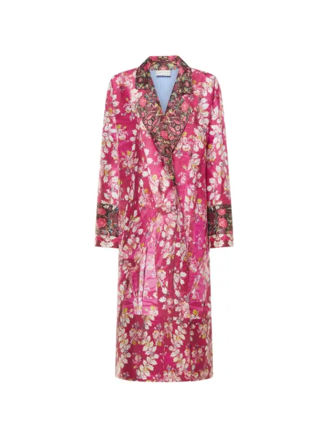 Pierre-Louis Mascia floral-print coat Pink ENTHOSPO12438SE518170101