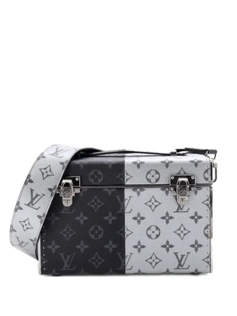 Louis Vuitton Pre-Owned Trunk Monogram Eclipse Split Canvas Mini shoulder bag Black GOSB1099E65IT30G