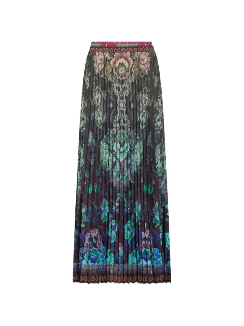 Pierre-Louis Mascia pleated floral-print maxi skirt Green CETOSGO11564PL518000101