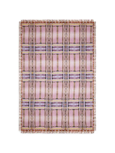 Pierre-Louis Mascia Aloeuw fringed scarf Pink ALOEUWSW135X195S4SE517308101