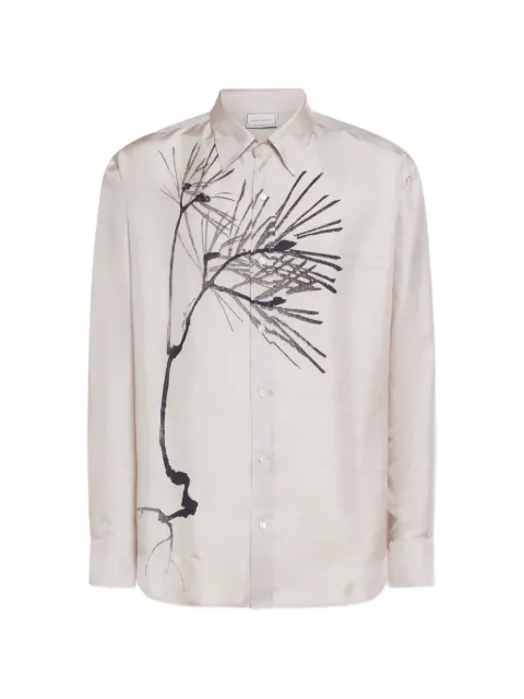 Pierre-Louis Mascia brushstroke-motif shirt Neutrals ALOESCML10643SE517718101