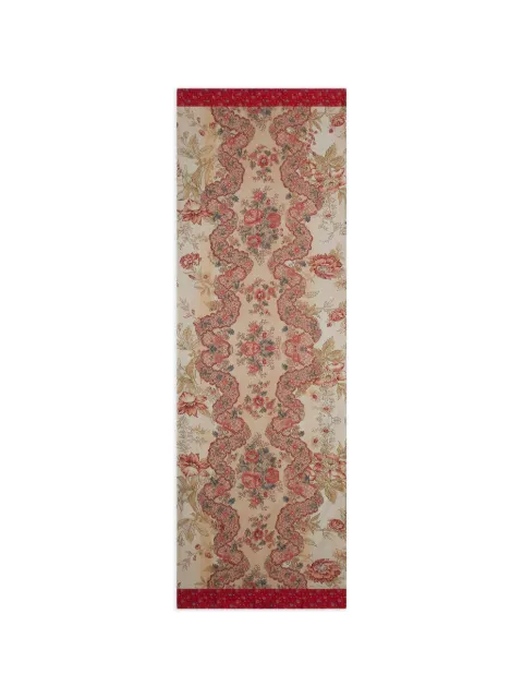 Pierre-Louis Mascia Aloesta floral silk scarf Neutrals ALOESTA065X190DSE517569101