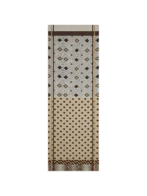 Pierre-Louis Mascia Aloesta geometric print scarf Neutrals ALOESTA065X190DSE517574101