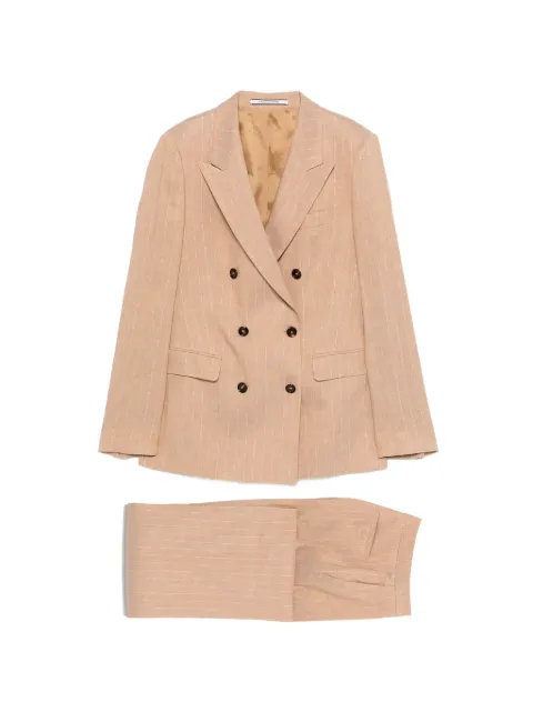 Tagliatore pinstripe suit tailoring Neutrals M50020B26E093