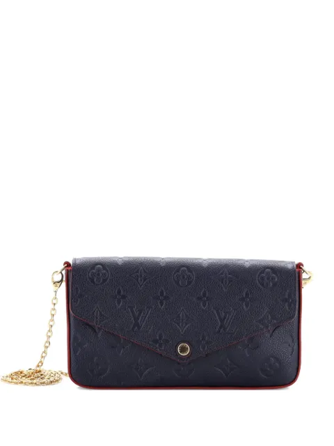 Louis Vuitton Pre-Owned Felicie Pochette Monogram Empreinte Leather crossbody bag Blue UDXJLXRAK26X04OP