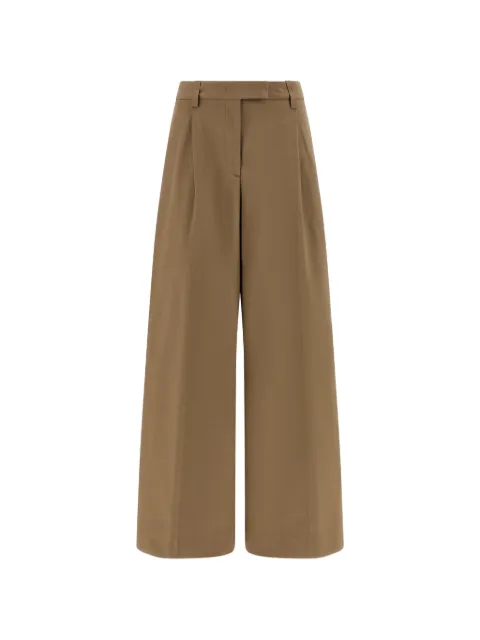 THELATEST Deva pleated trousers Brown TLW03118T0176ABTPT0031