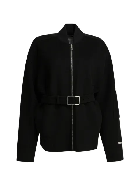 Sportmax belted zip-up jacket Black 2612081021600