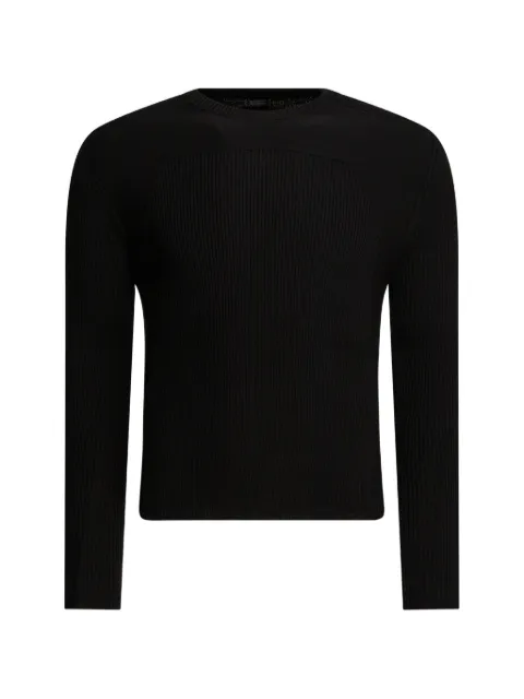 Rick Owens ribbed sweater Black RU01F2639RIBM