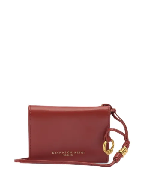 GIANNI CHIARINI ring-detail strap wallet Red PF5039NAWALLETS1451