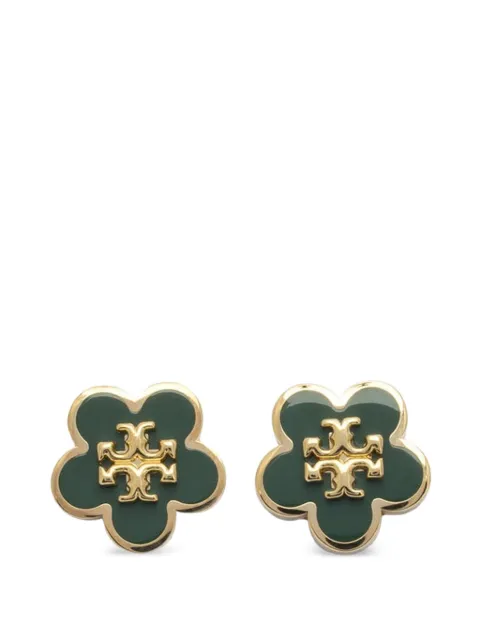Tory Burch Forget Me ot enamel stud earrings Gold 147151302