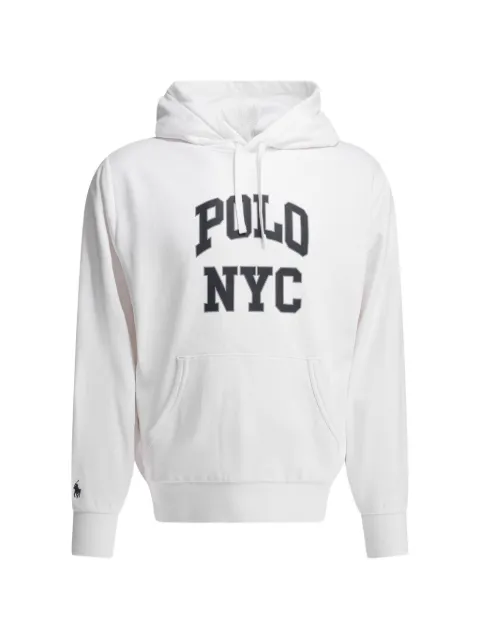 Polo Ralph Lauren logo hooded sweater White 710A13245002