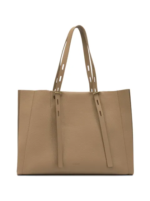 MINOBOSSI leather tote bag Brown PROMISEPAULETTEGOLD