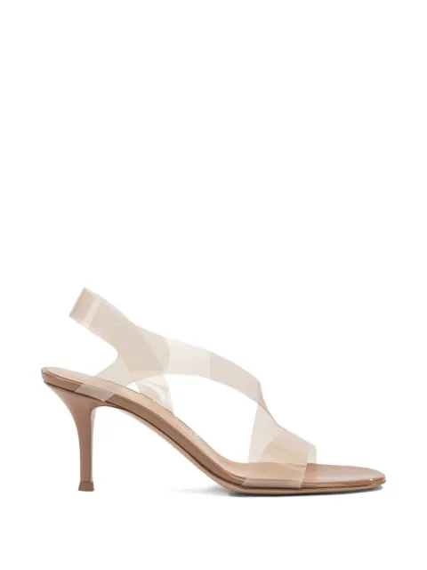 Gianvito Rossi transparent-strap sandals White G3184370RICGSV