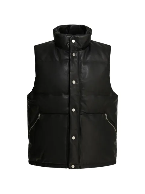 nonnative buttoned zip-up gilet Black NNV4703BLACK