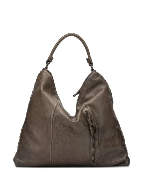 Reptile's House Wave woven shoulder bag Brown H811WAVEDARKCORDA