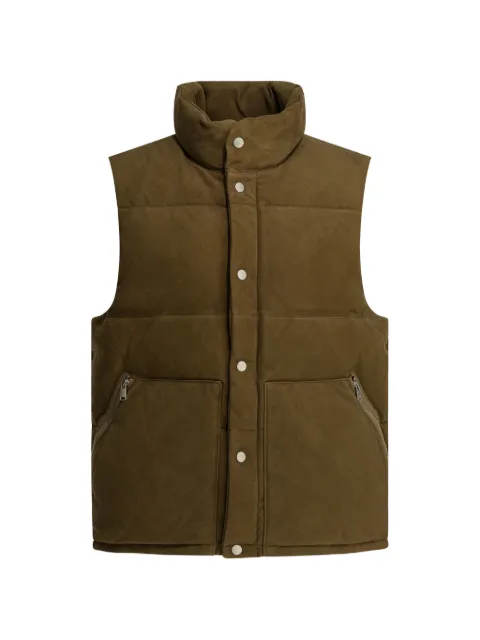 nonnative zip-pocket buttoned gilet Brown NNV4704BROWN