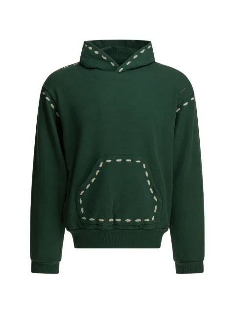 KAPITAL hooded dotted sweatshirt Green EK1677LCAGREEN